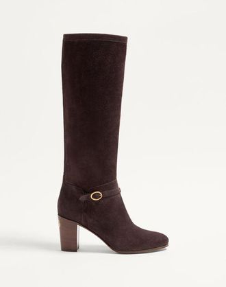 Valentino Garavani Pattie Crust Leather Boot 75Mm Wo