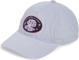 Treasure & Bond Embroidered Patch Twill Baseball Cap in Blue Clam at Nordstrom