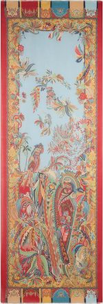 Etro Parrot & Paisley Modal-Cashmere Scarf