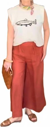 Bel Kazan Atlas Wide Leg Pants In Adobe