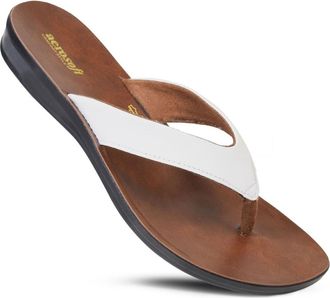 Aerosoft Capri Comfortable Flip-Flop in White at Nordstrom Rack, Size 10