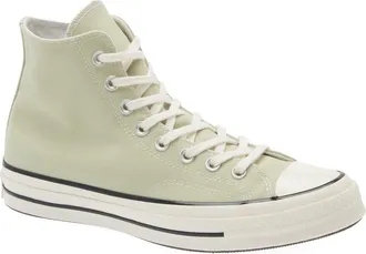 Converse Chuck 70 Canvas High Top Sneaker in Olive Aura/Egret/Black at Nordstrom Rack, Size 11.5