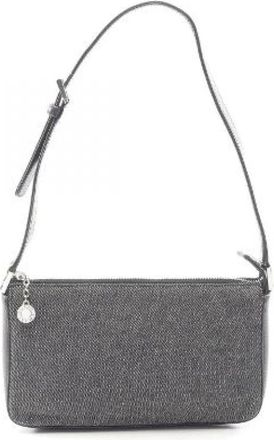 Bulgari Pre-owned Logo Mania Canvas Leather Schoudertas - Dames - Vintage Schoudertas - Zwart - ONE Size - Leer - Vintage