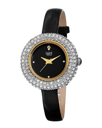 B&uuml;rgi Burgi Womens Swarovski Encrusted Diamond Marker Watch