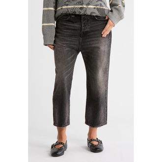 R13 Tailored Drop Straight Leg Jeans in Arvin Black at Nordstrom Rack, Size 27