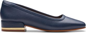 Clarks Seren 30 Court Leather Shoes in Navy Size 3.5