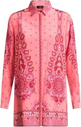 Etro Etro, Shirts, female, Pink, Size: M Floral, Medallion And Paisley Shirt