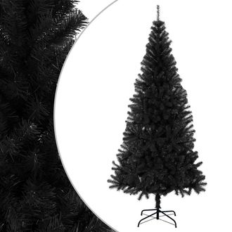 vidaXL &Aacute;rbol De Navidad Artificial Con Soporte Pvc Negro 240 Cm Vidaxl