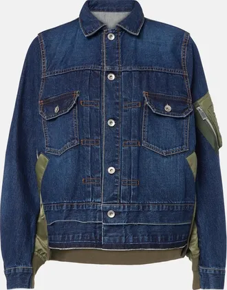 sacai Denim bomber jacket