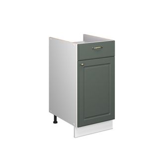 Vicco Mueble Bajo Para Fregadero/placa Fame-line, Verde Dorado Casa De Campo/blanco, 40 Cm Sin Encimera, Vicco