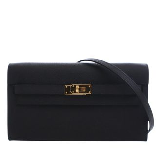 Herm&egrave;s Black Epsom Kelly To Go Wallet