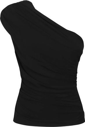 Tory Burch Jersey Top - Dames - Tops zonder mouwen - Zwart - L - Chiffon - Tops