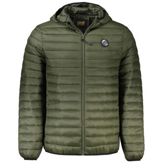 Cavalli Mens Plain Quilted Green Jacket - Size X-Large