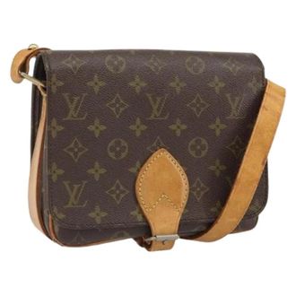 Louis Vuitton Pre-owned Cross Body Bags, female, Brown, Size: ONE SIZE Pre-owned Cartouchiere MM Shoulder Bag