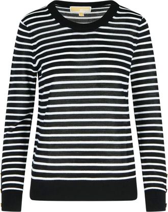 Michael Michael Kors Maglione a righe con costine - Nero
