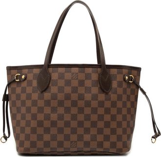 Louis Vuitton Pre-owned Womens Damier Ebene Neverfull Pm - Dark Brown Textile - One Size