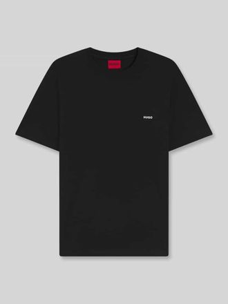 HUGO BOSS Relaxed Fit T-Shirt mit R&uuml;ckenprint in Black, Gr&ouml;&szlig;e XXL