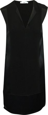 Vince Paneled Mini Dress in Black Viscose