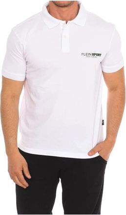Plein Sport Polo met korte mouwen - Heren - Fitness - Wit - M - Katoen - Fitness