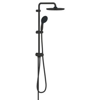 GROHE Vitalio Start QuickFix 250 Flex Regendoucheset - 25cm - hoofddouche - 2 straalsoorten - ronde handdouche - 2 straalsoorten - met omstelkraan - mat zwa