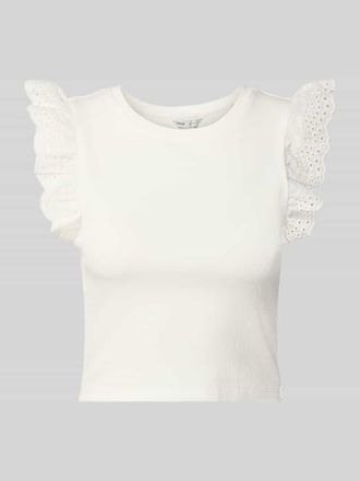 Only Slim Fit T-Shirt aus Baumwoll-Mix Modell MATHILDA in Weiss, Gr&ouml;&szlig;e XL