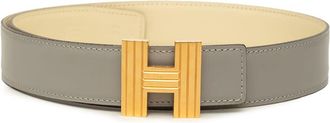 Herm&egrave;s Pre-owned Hermes Box Calf Cadena H Reversible Belt Ladies HZTUFGPM4IIILY12