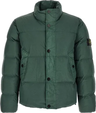 Stone Island Green Quilted Jacket