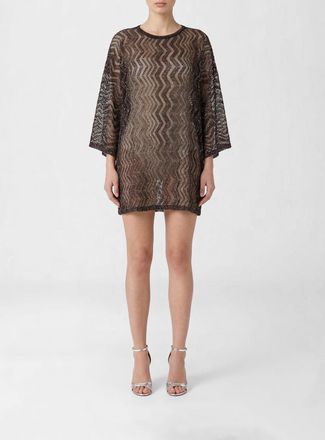 Missoni Abito in maglia di viscosa lurex a zig zag Missoni