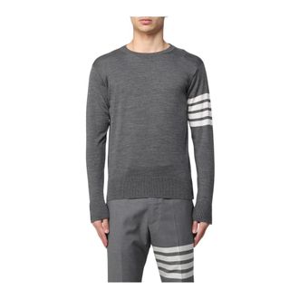 Thom Browne Heren, Truien, Grijs, Maat: L