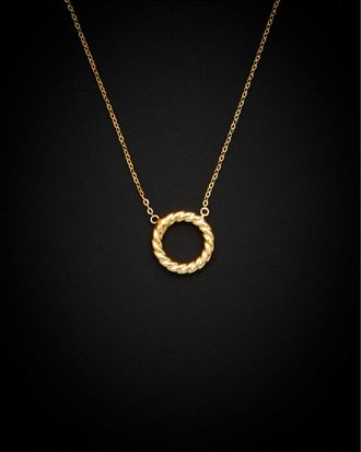 Italian Gold, Inc 14K Italian Gold Twisted Circle Necklace