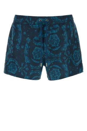 Versace Printed Polyester Swimming Shorts