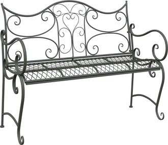 vidaXL Banco De Jard&iacute;n 2-n&uacute;mero De Plazas 114 X 56,5 X 90 Cm Acero Vidaxl