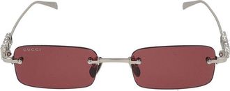 Gucci Sonnenbrille Gucci GG1808 S 004 Silber Silberrot /20 /145
