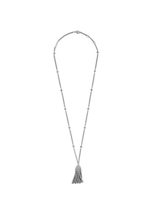 Paco Rabanne Crystal-embellished Tassel Necklace - Silver - One Size