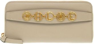 Chloé Beige Leather Wallet (Bi-Fold) (Pre-Owned)