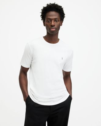 AllSaints Brace Brushed Cotton Crew Neck T-Shirt