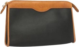 Dior Pre-owned Vintage Clutch - Dames - Vintage Clutch - Zwart - ONE Size - Leer - Vintage