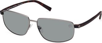 Timberland TB9325 Polarized 09R Mens Sunglasses Grey Size 65