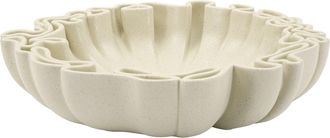 Dmora Porta-objetos, Efeito Pedra Degrad&eacute; Estrutura Creme, Branco Creme - Fanepale