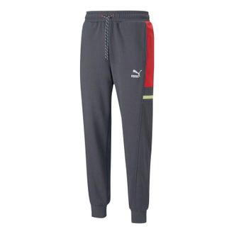 Puma Logo Tape Pants Grey 533206-64