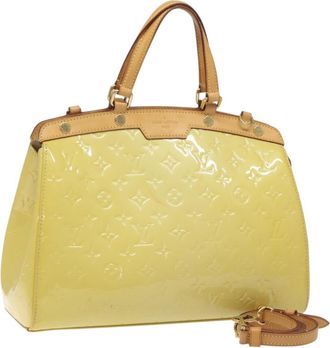 Louis Vuitton Blair Monogram Vernis Yellow Patent_Leather Bag (Pre-Owned)