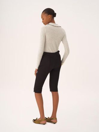 Chlo&eacute; Scalloped-Collar Knit Cardigan - Cream