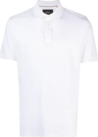 BOSS slim-cut jersey polo shirt - men - Cotton - 3XL - White