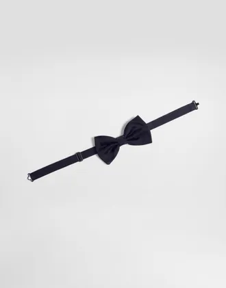 Dolce & Gabbana Silk Bow Tie - Man Blue Onesize