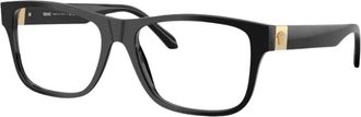 Versace Square Frame - Heren - Brillen - Zwart - 56 MM - Accessoires