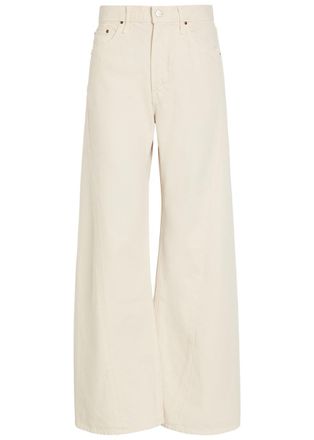 Mother The Lemon Twist Wide-leg Jeans - White - 27 (W27 / UK8-10 / S)