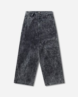KAPITAL Men s 14W Corduroy Boogie Day Port Baggy Pants Black