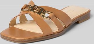 Guess Slipper aus echtem Leder Modell Realla in Beige, Gr&ouml;&szlig;e 36