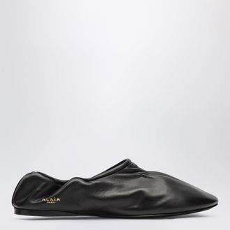 Alaia Slippers morbide in pelle nere