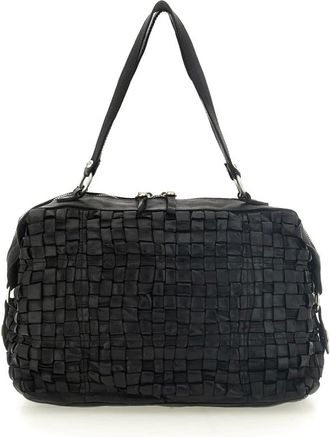 Campomaggi Shoulder Bags, female, Black, ONE SIZE, Bauletto Bag